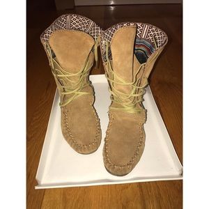 Steve Madden T-Blanket Moccasins Chesnut